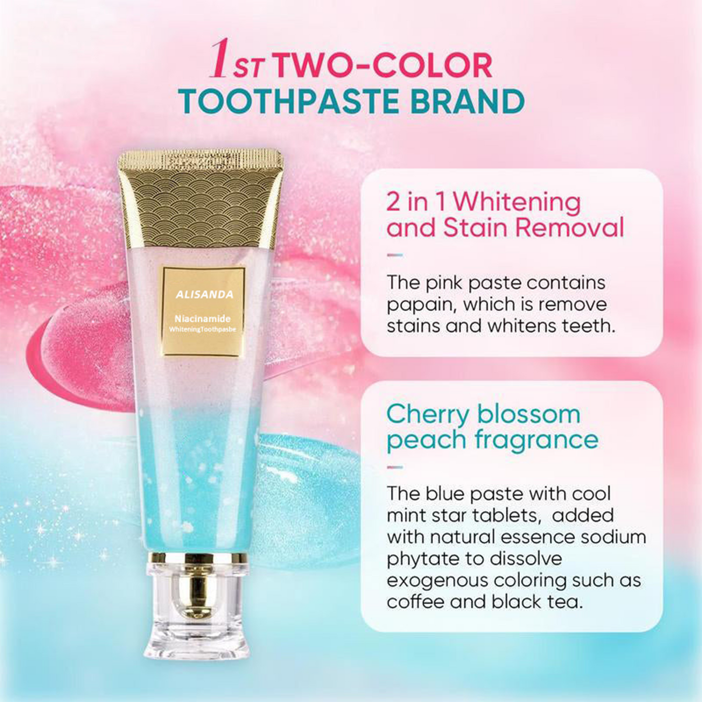 🔥 🔥🔥Only 3 Hours Left! 60% OFF Nicotinamide Whitening Toothpaste 【New Packaging & Powerful Formula Upgrade】